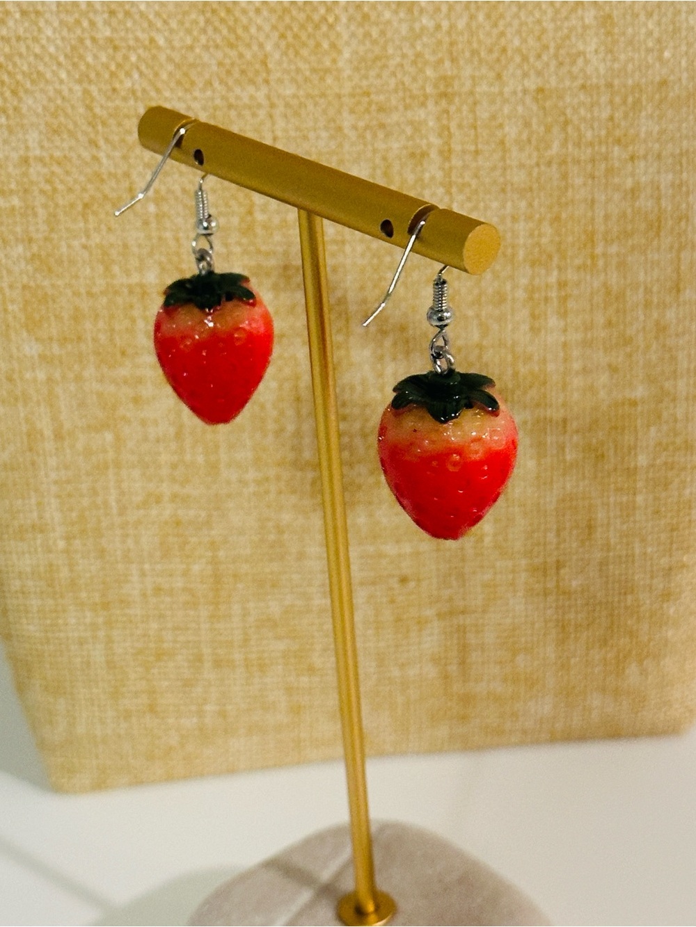 Fashion Jewelry Red Strawberry Drop Earrings